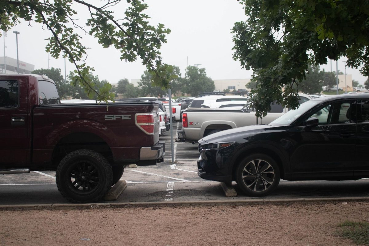 D Lot parking spots completely filled by 9 am.