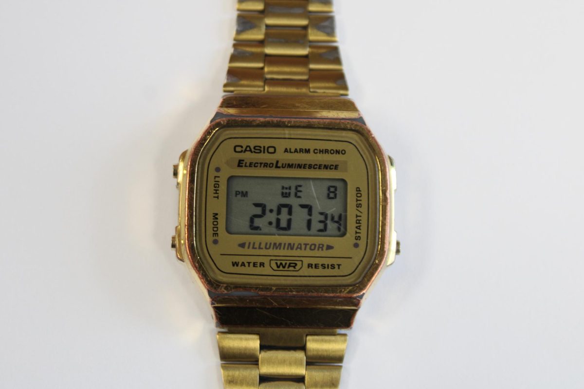 Truman Heaston's Gold Casio Digital Watch